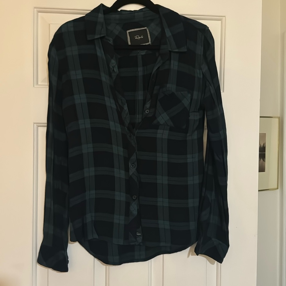 Rails black watch plaid flannel